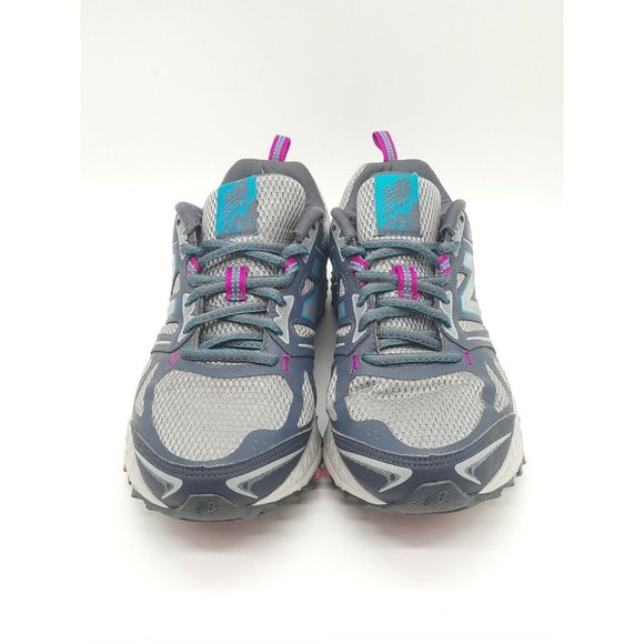 Women's Size 7.5 New Balance 412 V3  Trail Running Shoes. Blue Pink Gray - Picture 3 of 9